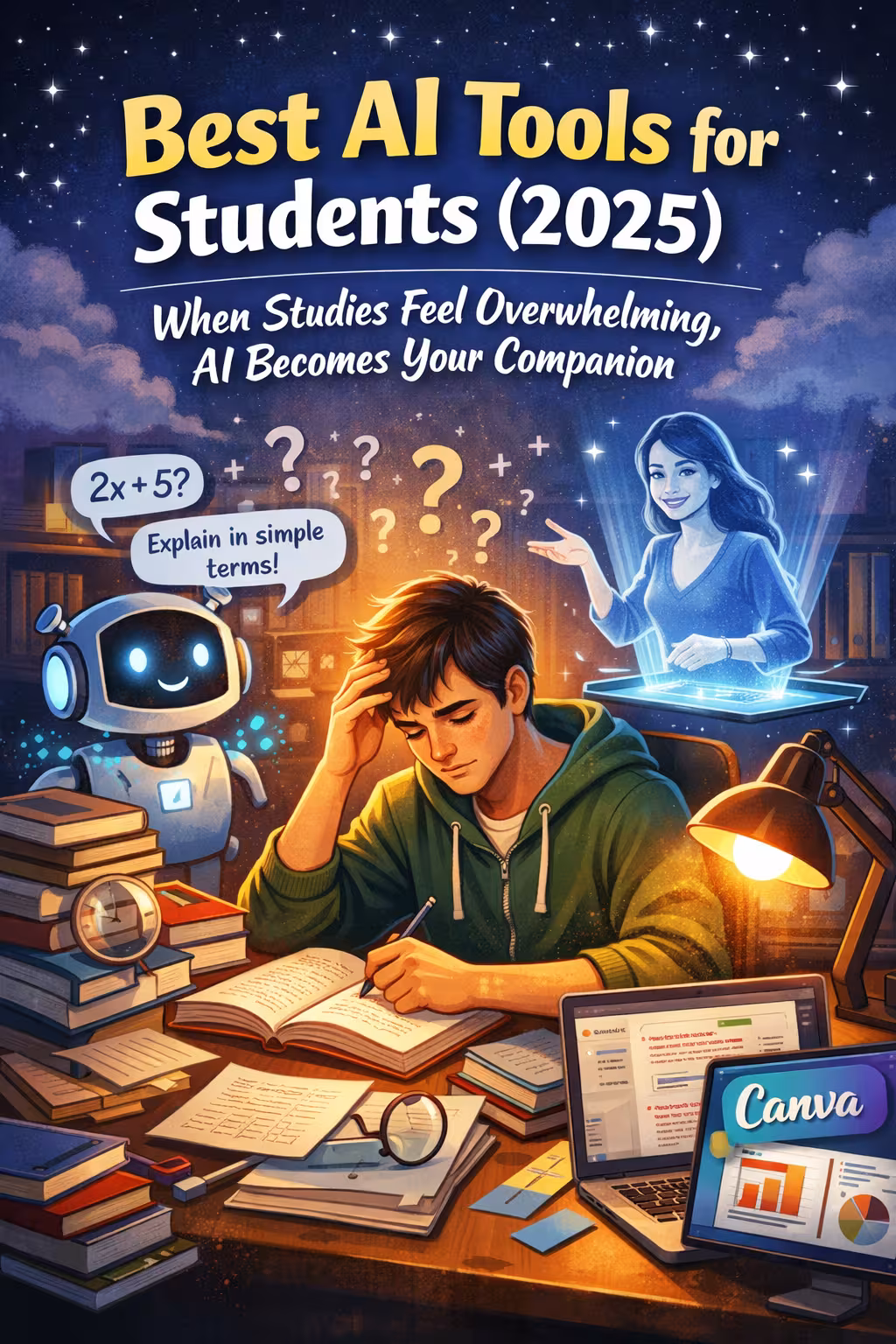 Best AI Tools for Students (2025) – When Studies Feel Overwhelming, AI Becomes Your Companion